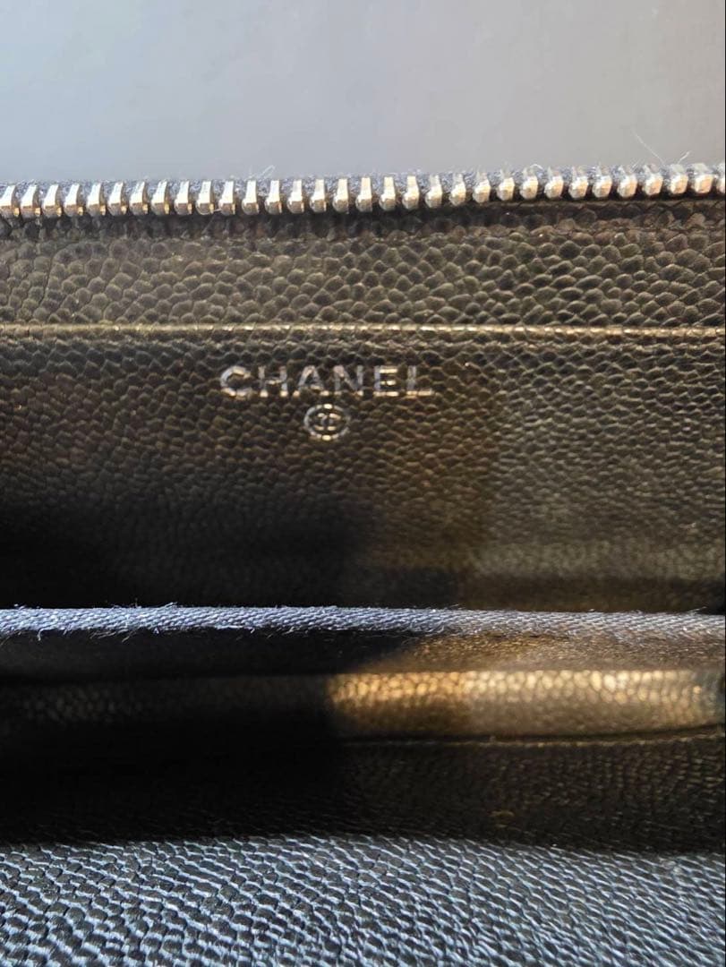 CHANEL ケース キャビアンスキンワイルドステッチ