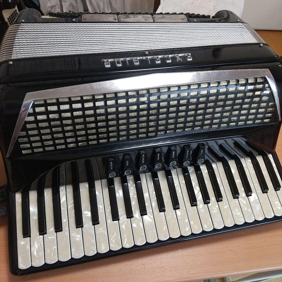 連休期間限定ゴールドカラーExcelsior308アコーディオンソフトケース