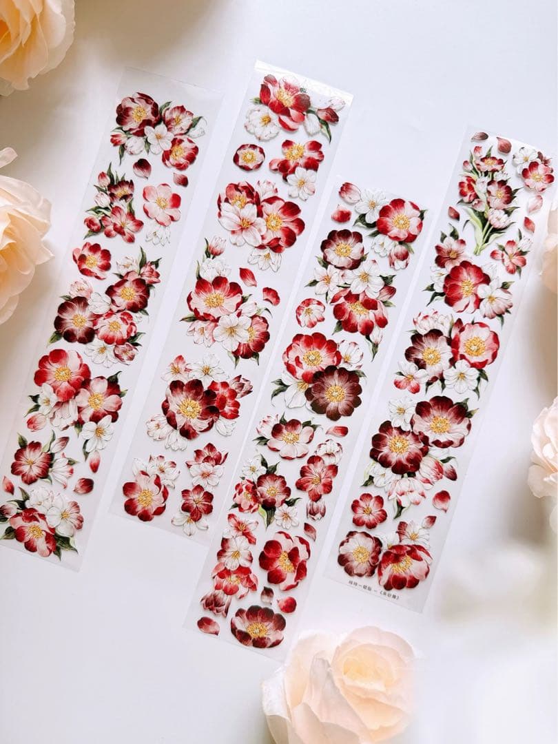 咔咔STUDIO《朱砂舞》海外マスキングテープ　マステ 【2645】