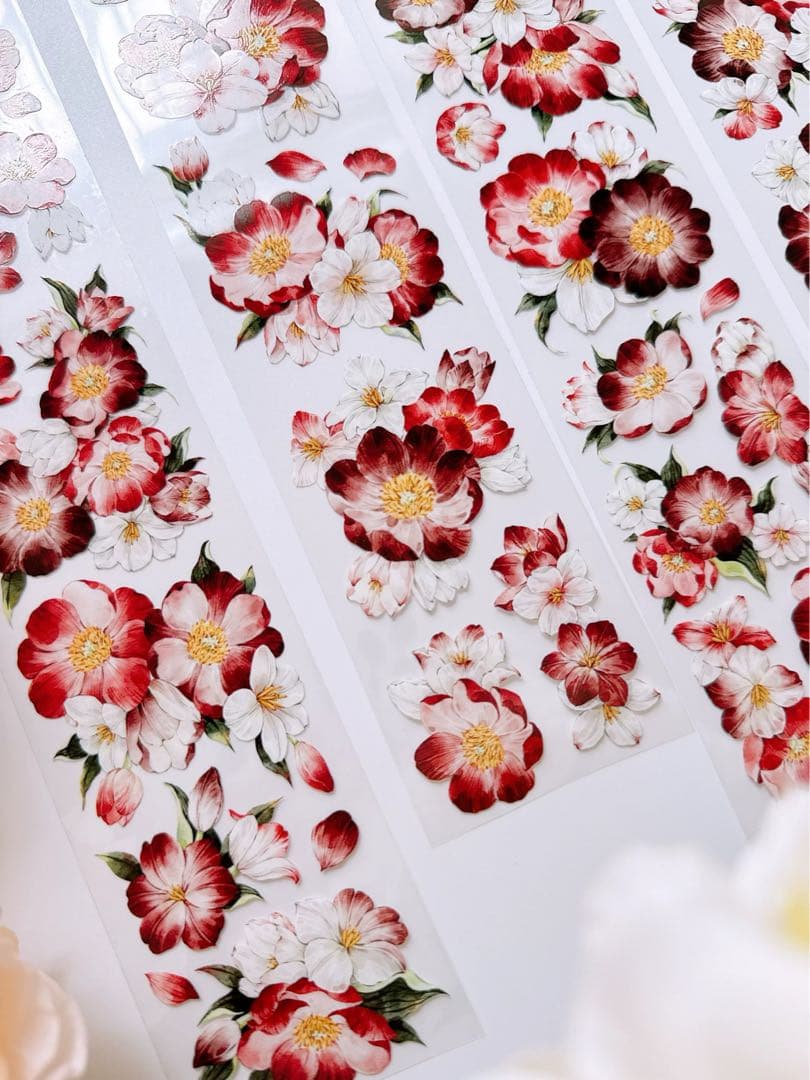 咔咔STUDIO《朱砂舞》海外マスキングテープ　マステ 【2645】