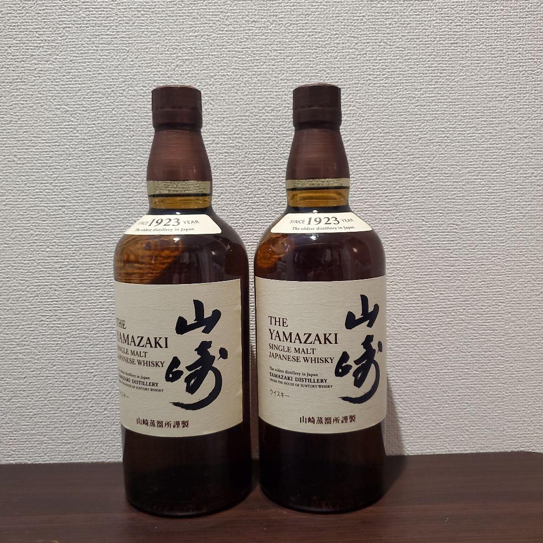 新品未開栓】ウイスキー 山崎NV 700ml 箱付1本 箱なし1本 2