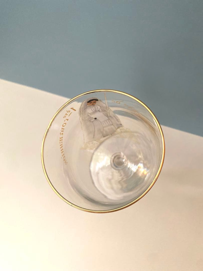 コミュニオングラス　聖体拝領　フランス　アンティーク