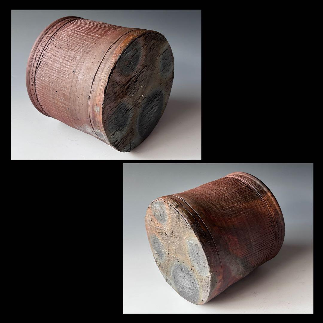 茶道具　丹波焼　南蛮写　縄簾　水指　蓋一閑造　表千家　即中斎宗匠書付　銘 柴垣