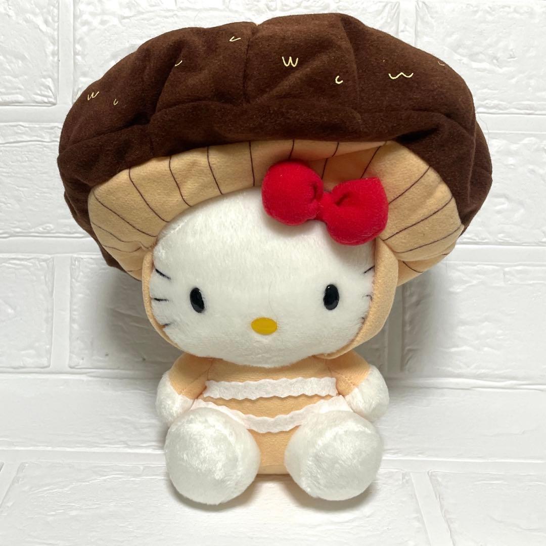 大分限定ご当地キティしいたけ ハローキティ きのこ型ぬいぐるみ
