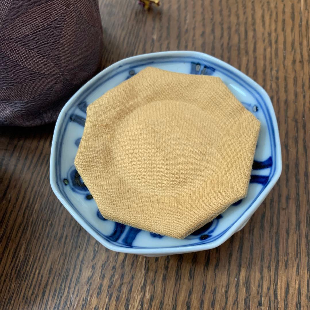 九谷焼⭐️八角形小皿5枚組⭐️仕覆付⭐️蔵保管