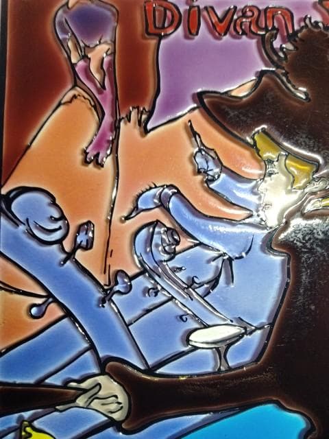 ロートレック ディヴァン ジャポネ ガラスボード