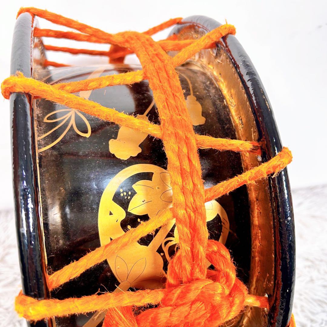 希少】太鼓 締太鼓 和楽器 バチ ケース 和太鼓 3点セット