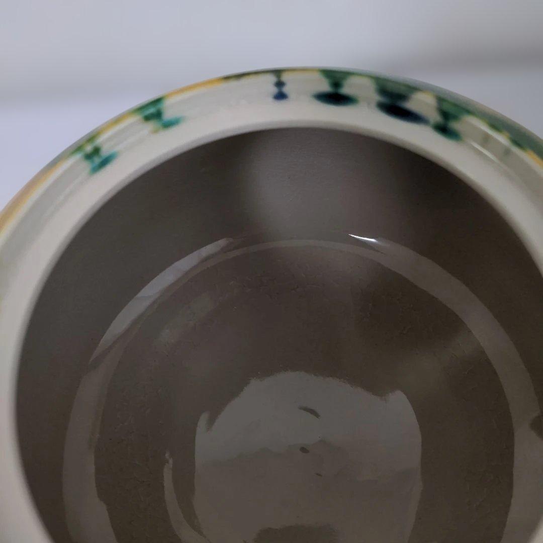 超美品】五代 中村秋塘 作 九谷焼「三彩」 水差 茶道具