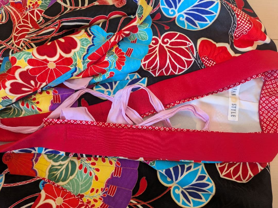 七五三　7歳　女の子　着物　ジャパンスタイル　舞妓さん風