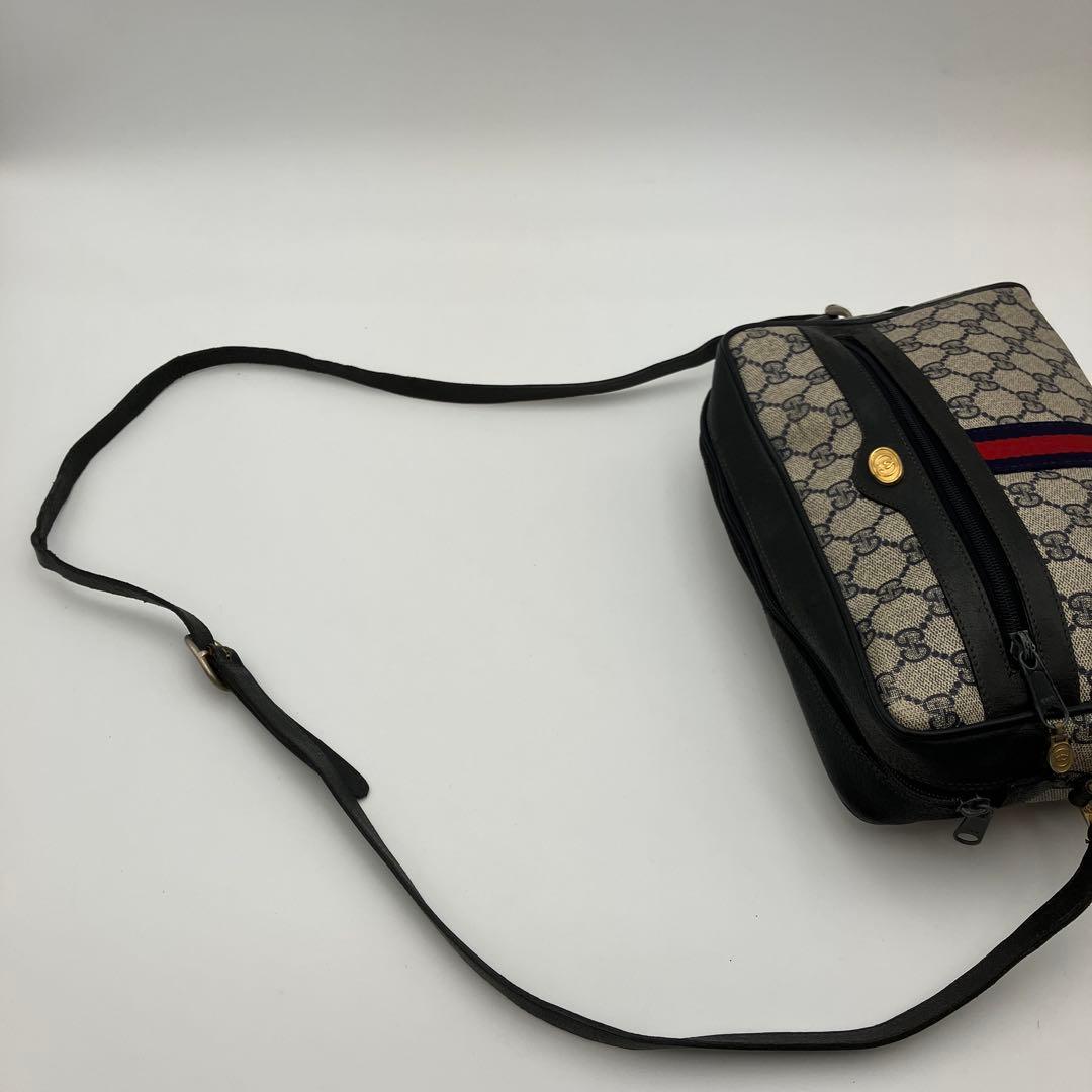 GUCCI　オールドグッチ　ショルダーバッグ　シェリーライン　PVC　5713