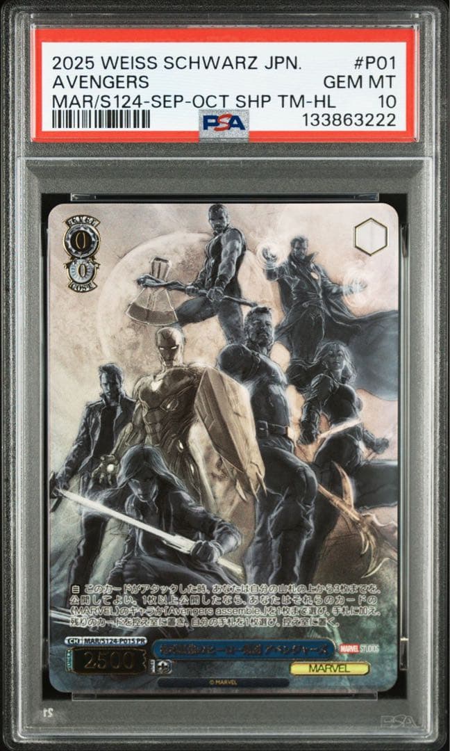 地球最強のヒーロー集団 アベンジャーズ ノーマル 箔押し WS PR ヴァイス 地球最強のヒーロー集団 アベンジャーズ 箔押し PR + カード