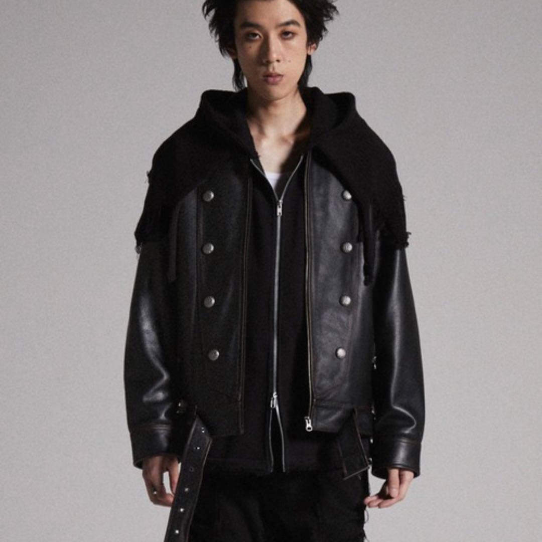 試着のみ】GRANCY グランシー ナポレオンレザーブルゾン M - メルカリ