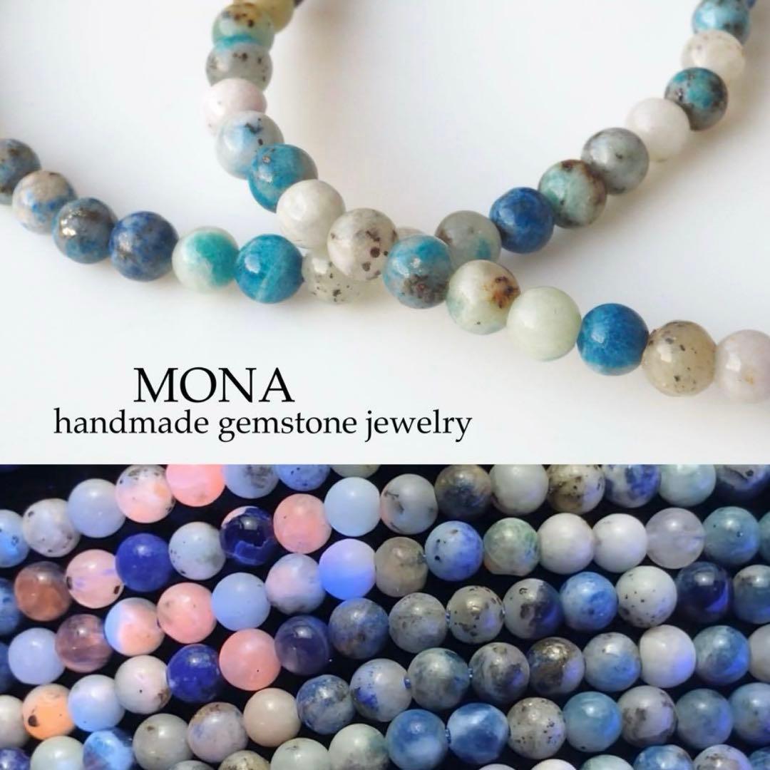 【blue.ks】 クィーンコンクシェルの花弁ネックレストップ