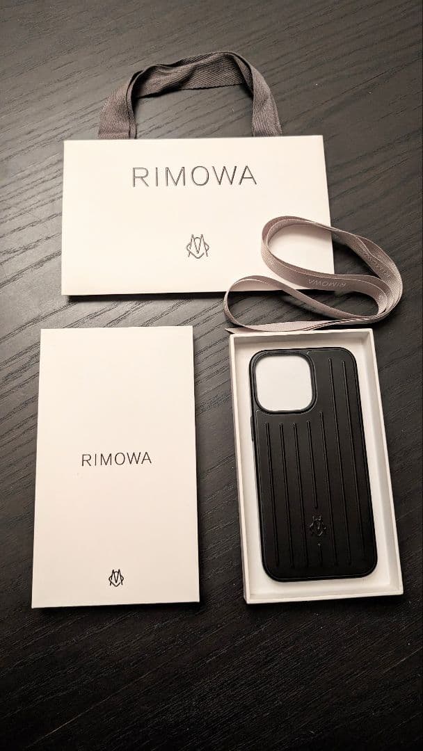 RIMOWA iPhone 15 Pro Max スマホケース 黒 新品未使用開封-未使用
