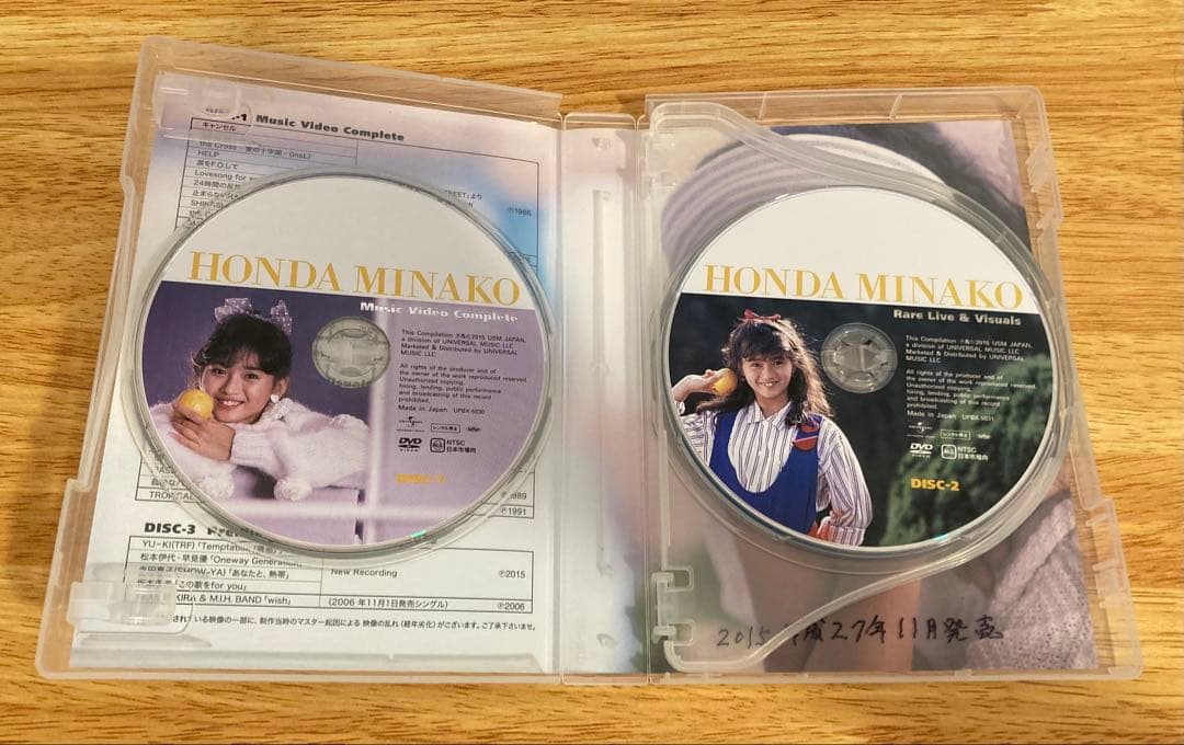 DVD2枚•CD】本田美奈子／この歌を for you｜／MV集•ライブ