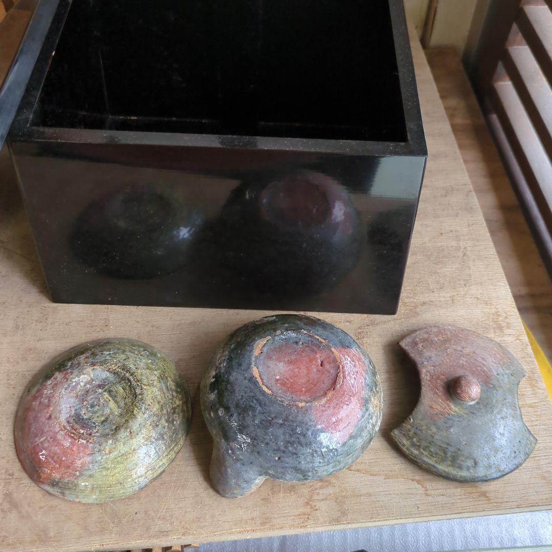骨董 たんころ 灯火器 灯り 木製台 陶器 いろいろ 木箱｜骨董 たんころ