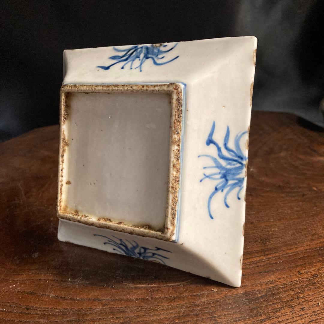 新春赤札セール❗️【ギャラリー三益】古染付　文官紋方角皿