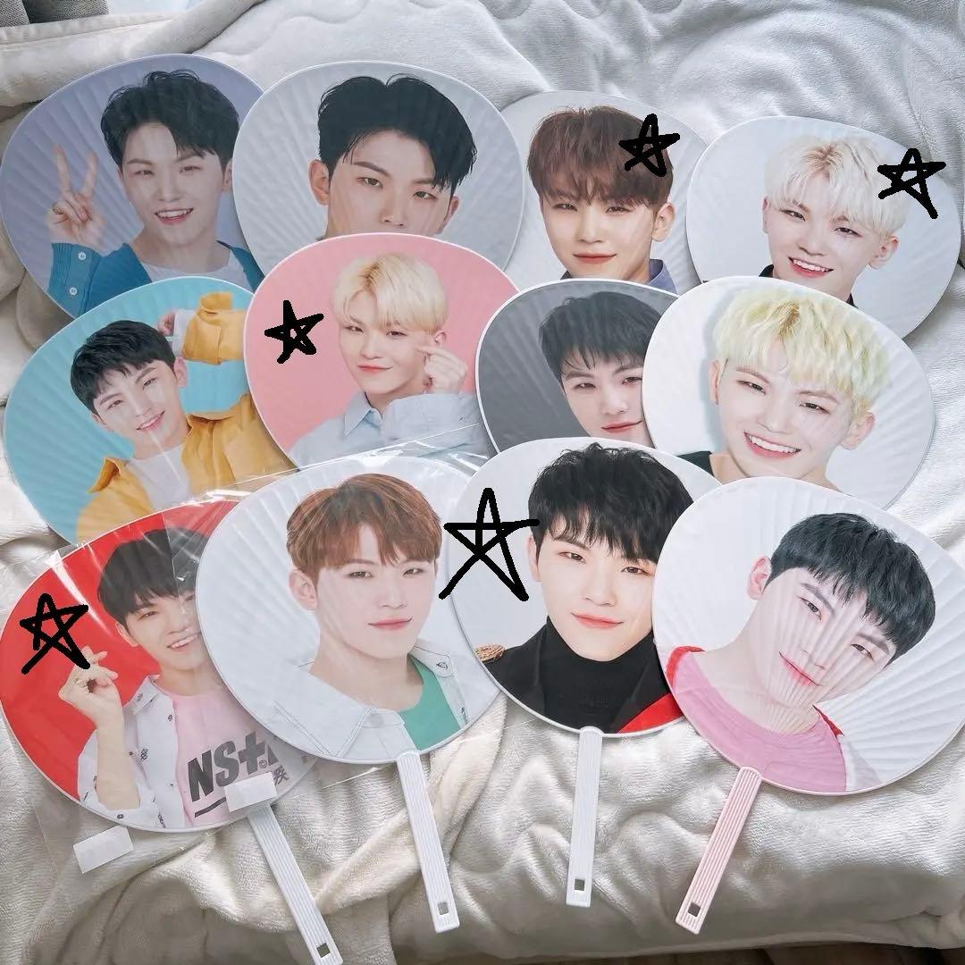 セブチ 団扇 ウジ ホシ ジュン トレカ セット