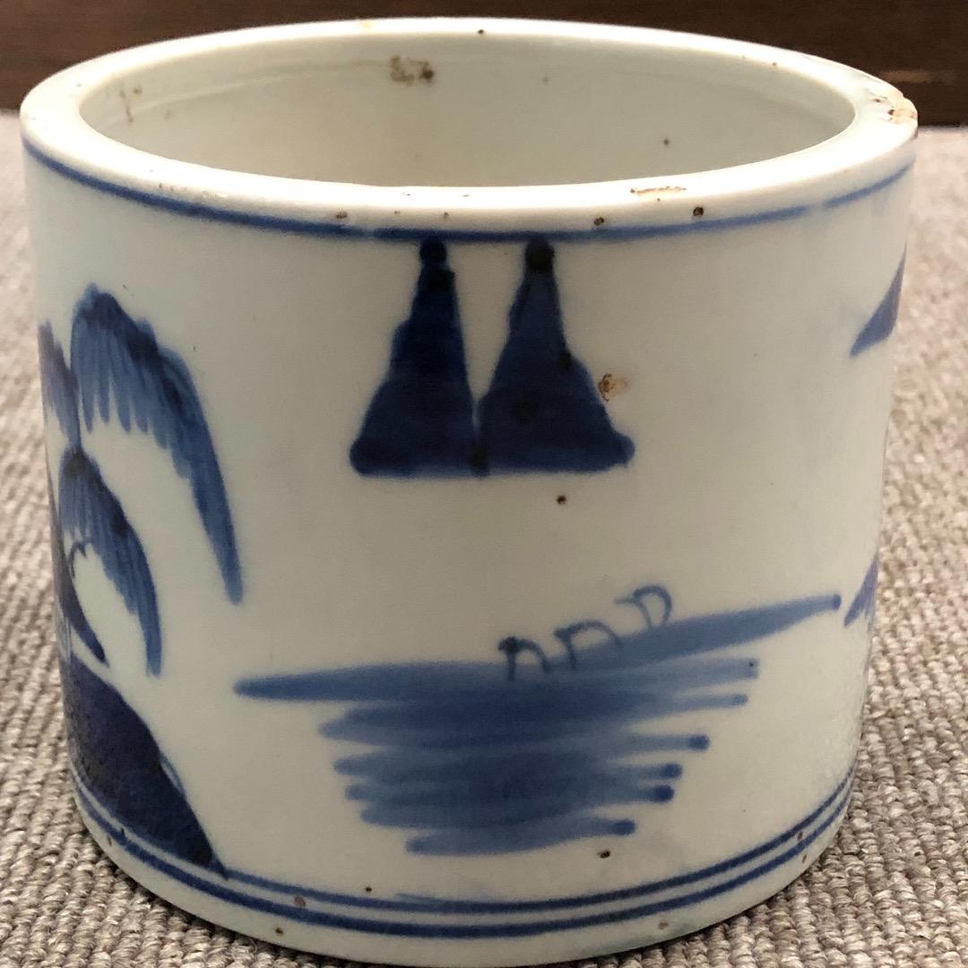 骨董　筆入れ　ペン立て