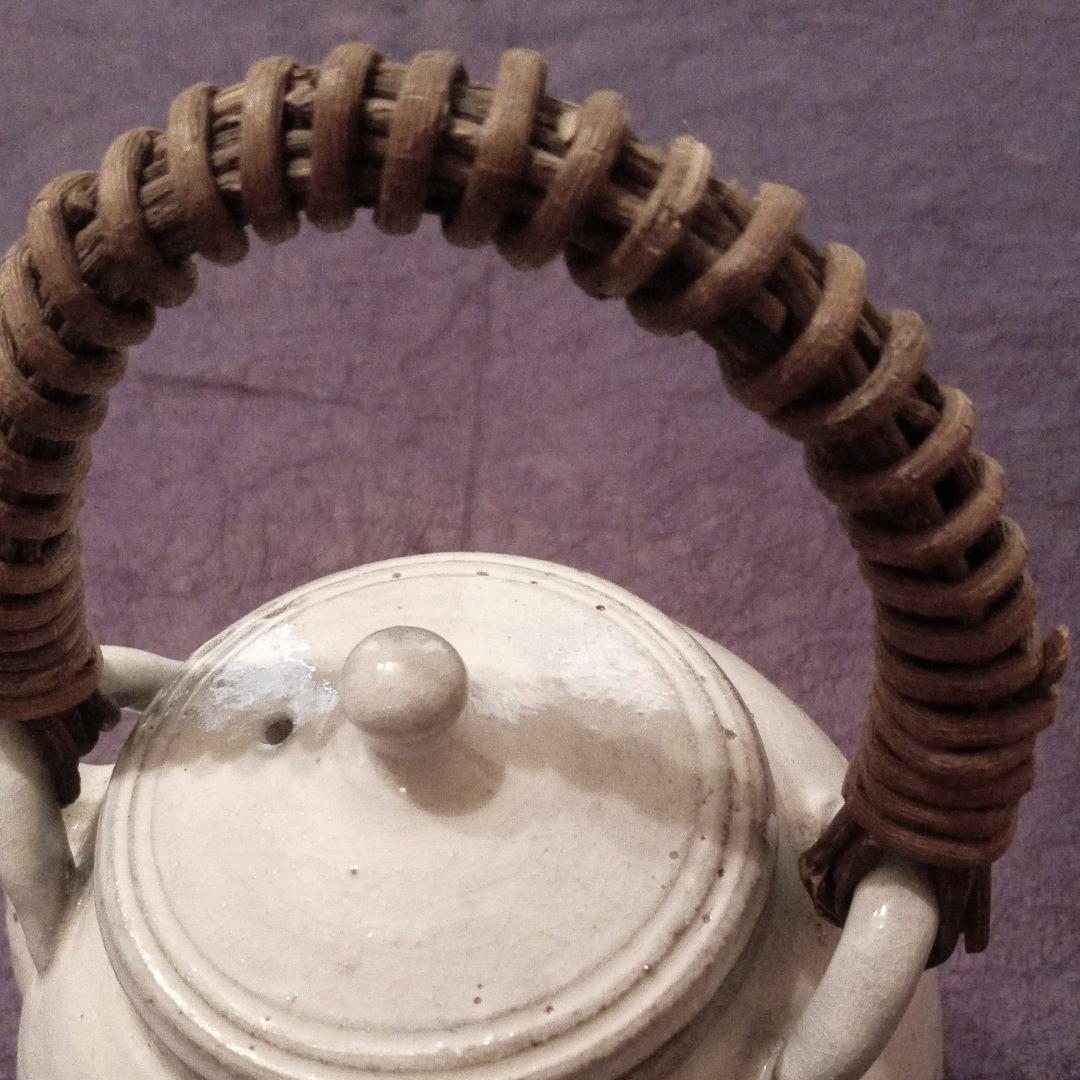 信楽焼 穴窯 粉引土瓶