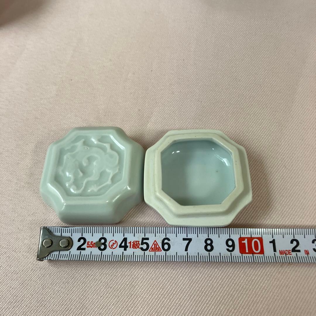 茶道具 香合 龍刻入 辰年 石亭印