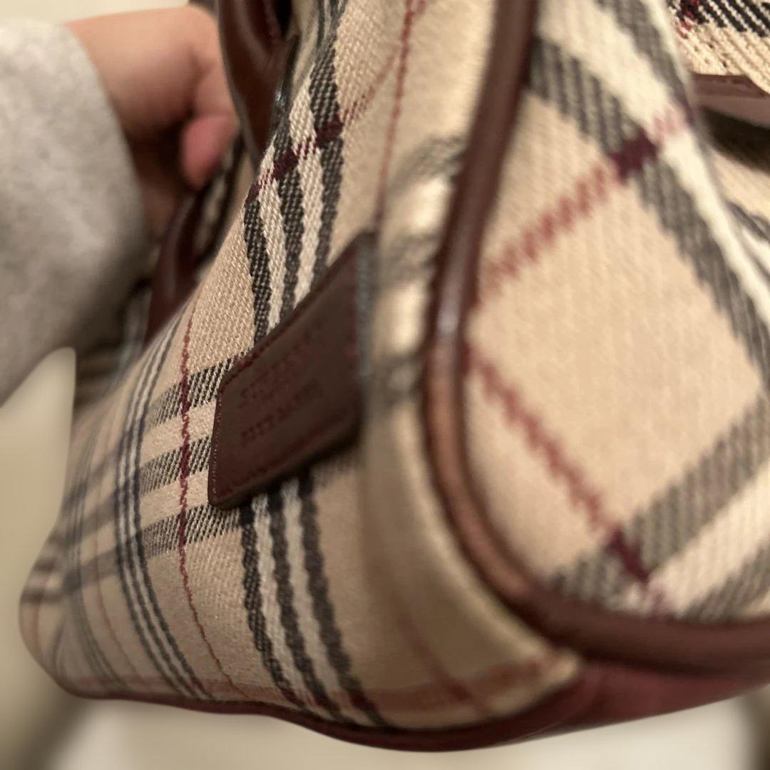 BURBERRY チェック柄 ハンドバッグ 中型