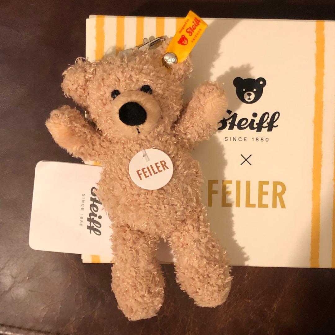 新品】フェイラー×シュタイフコラボ シュタイフ テディベアキーリング