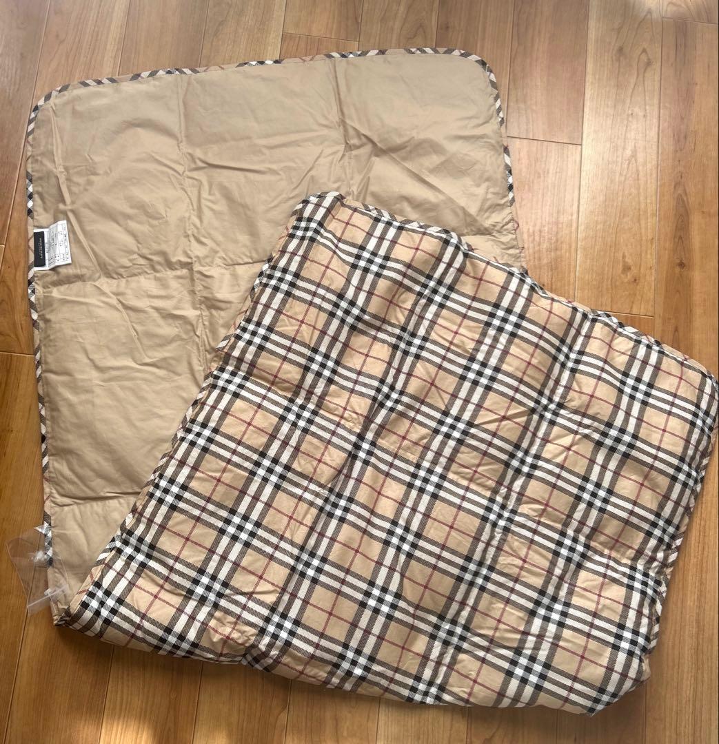 BURBERRY バーバリー 羽毛ひざ掛け ノバチェック 西川産業 - メルカリ