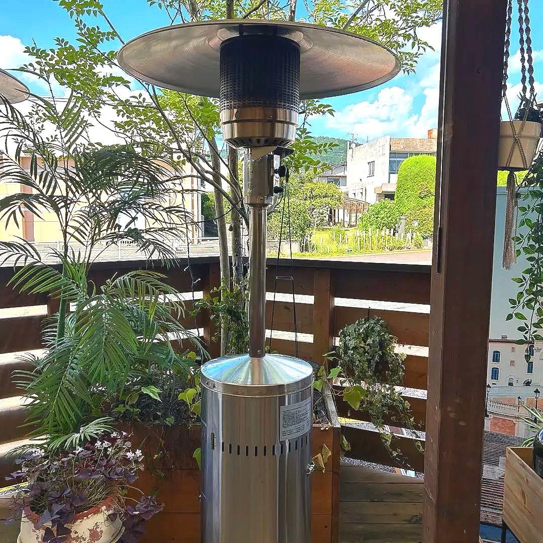 数量限定】【現在製造中止】 ステンレス製 ガスヒーター屋外用