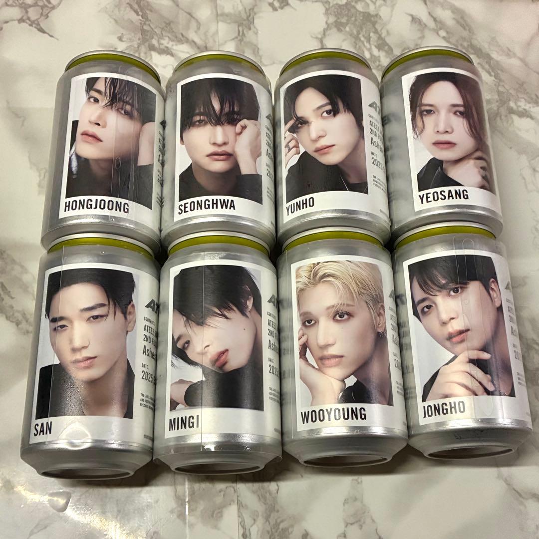 ◎ ATEEZ ラベル缶 レモンスカッシュ 8個 コンプリートセット