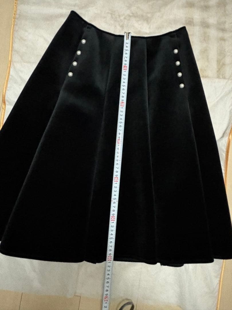 René basic スカート 黒　ベロア　/to be chic,foxey