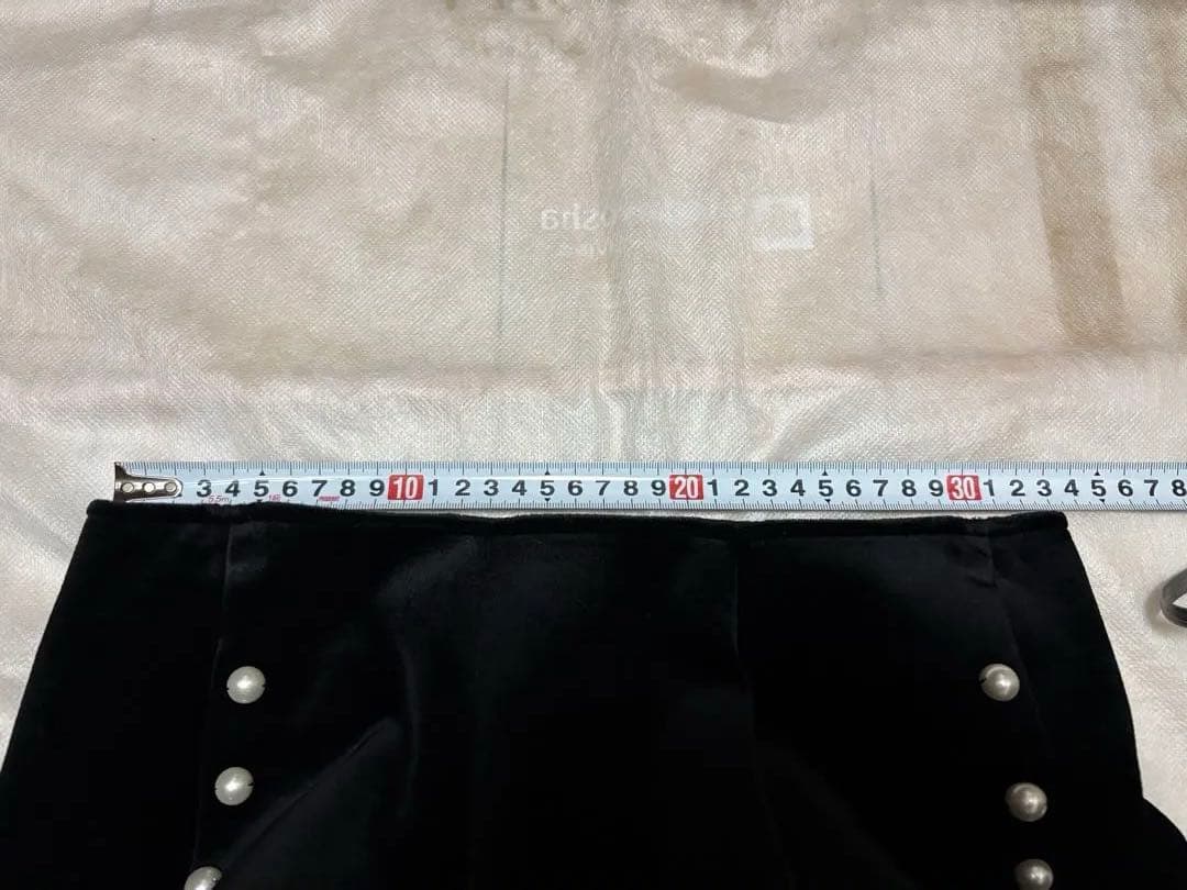 René basic スカート 黒　ベロア　/to be chic,foxey