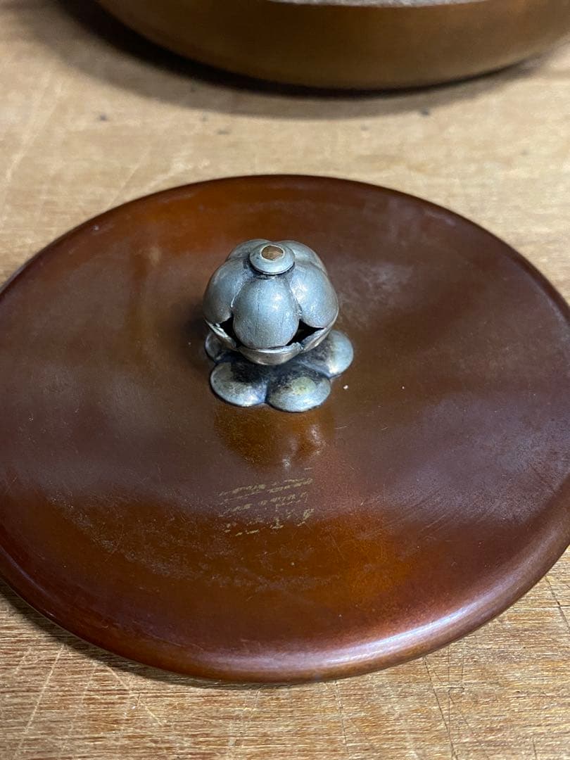 古い卍入瀟酒瓶 しょうしゃ 銅瓶 鉄瓶 茶道具