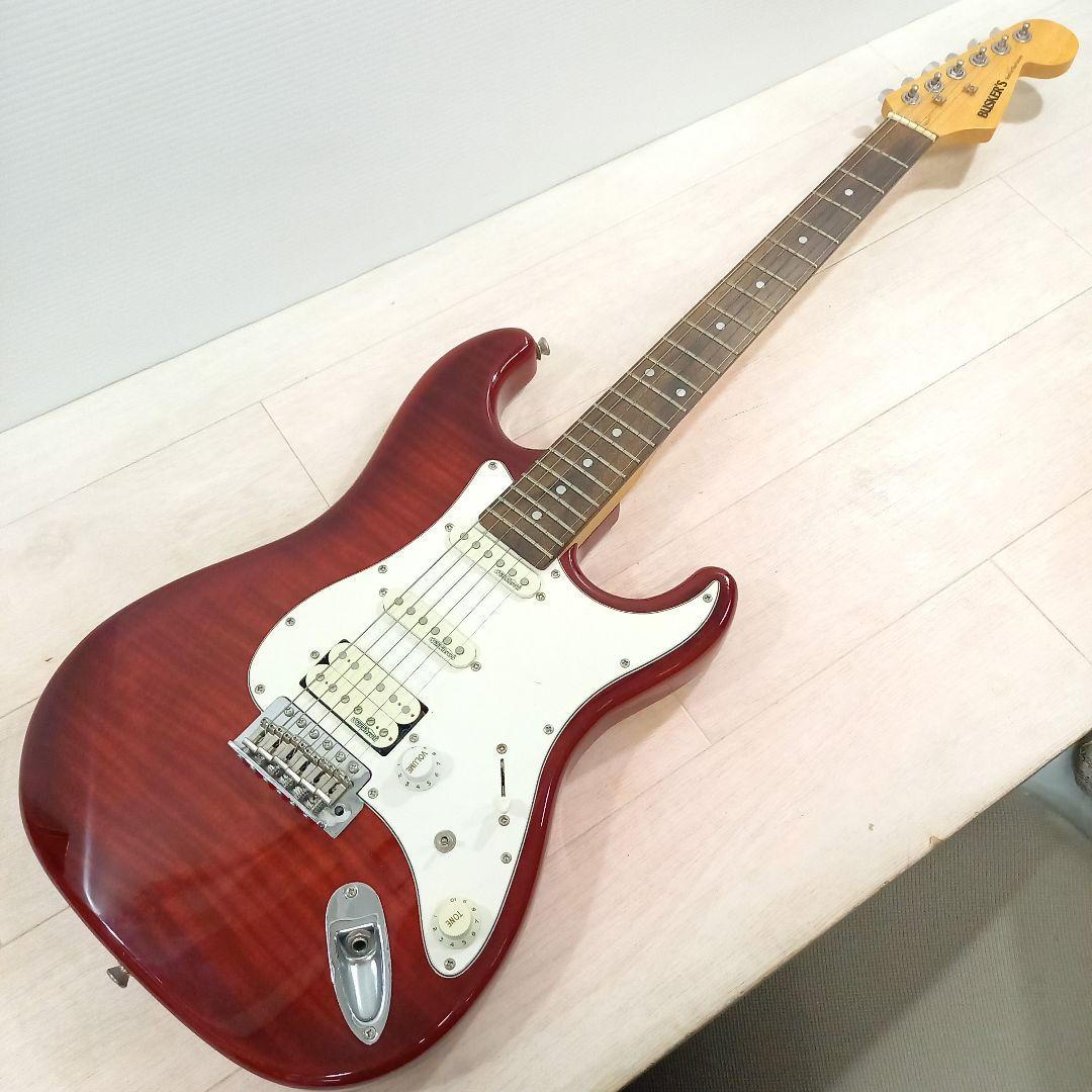 セット1 BUSKER'S BST-2H ストラトキャスター シースルーレッド