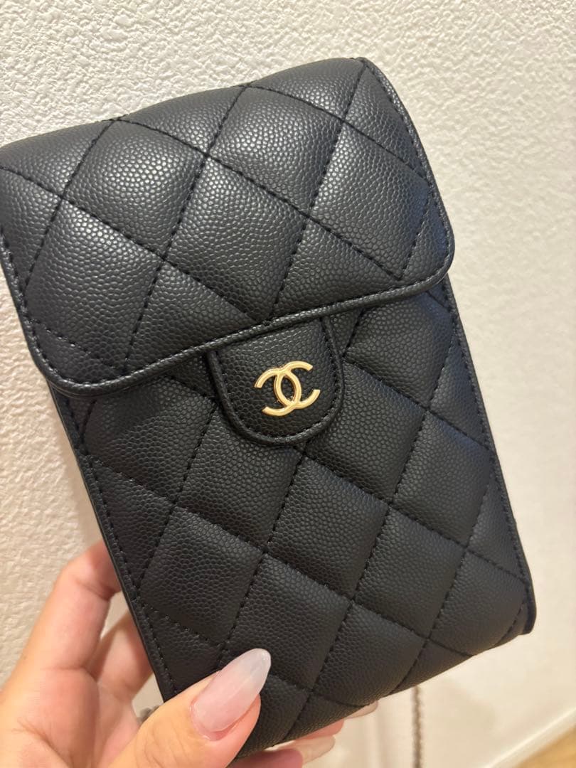 CHANEL シャネル ノベルティ スマホショルダー チェーンポーチ