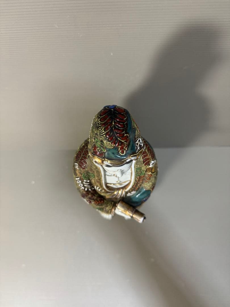 2308 九谷焼 観音菩薩像 仏像 色絵金彩 置物 - メルカリ