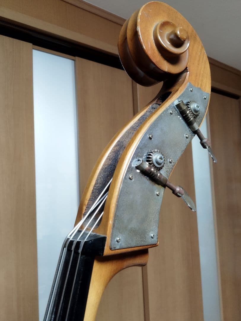 【引取限定】古いコントラバス(CREMONA社製？)とケース