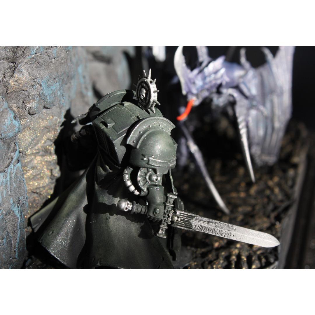 「地底での戦い」 フュギュア　人形　模型　ジオラマ ファンタジーミニチュア　怪物