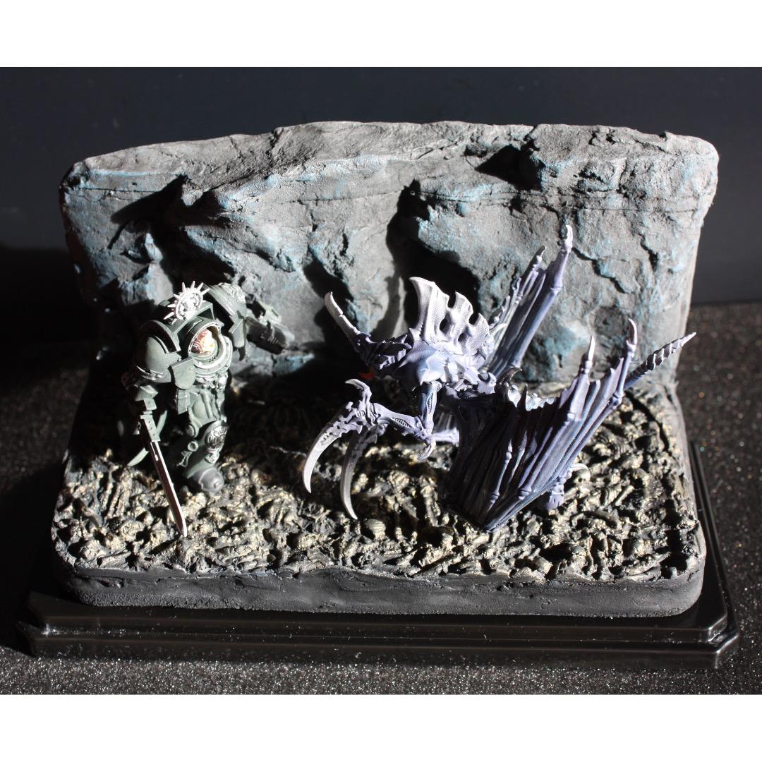 「地底での戦い」 フュギュア　人形　模型　ジオラマ ファンタジーミニチュア　怪物