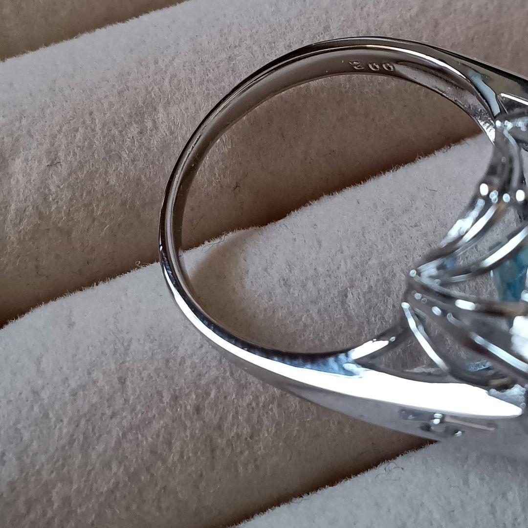 ブルートパーズ リング 16号 20ct SILVER