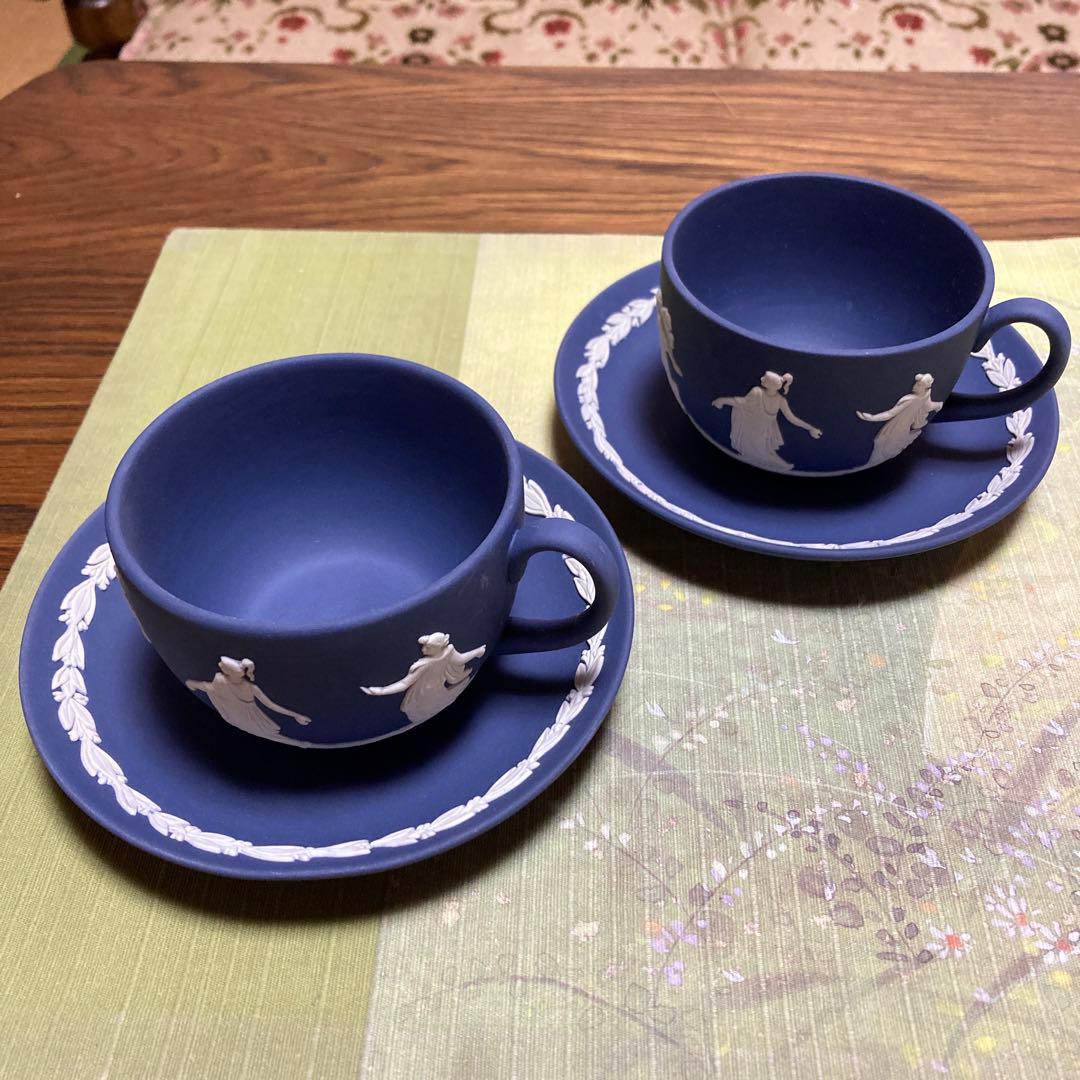 ウェッジウッド ジャスパー ダンシングアワー カップ＆ソーサー2客