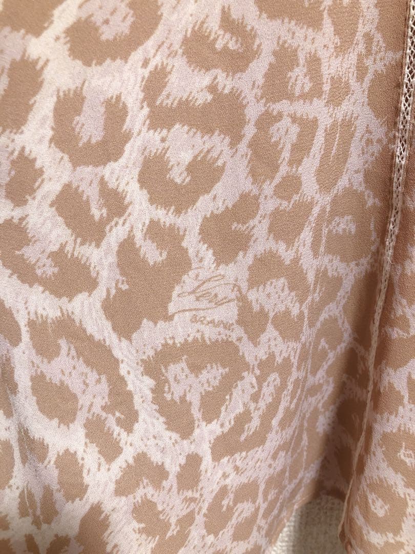 verybrain ヒョウ柄スカート　ピンクベージュ