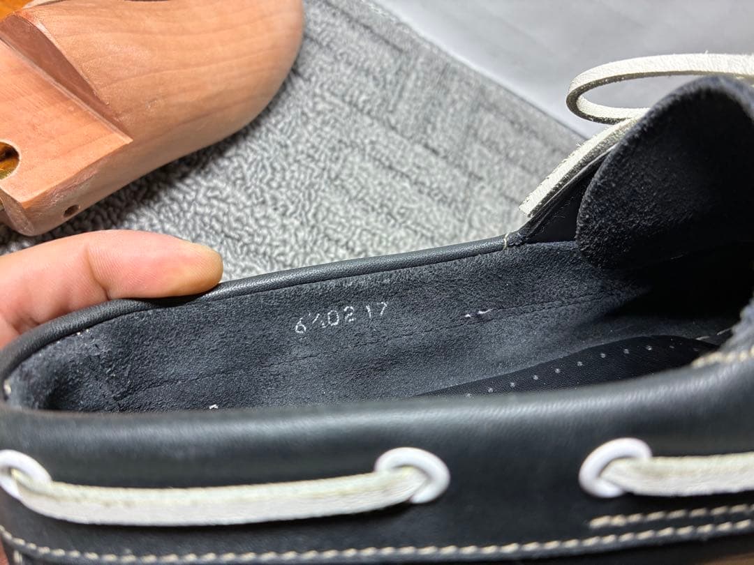 Paraboot バース ネイビー 6 1/2 6.5デッキシューズ