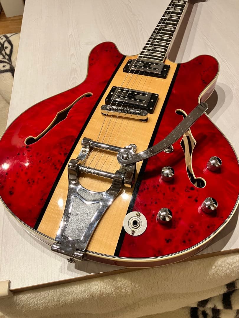 grote ES-335タイプセミアコ　ビグスビー　ケース付き