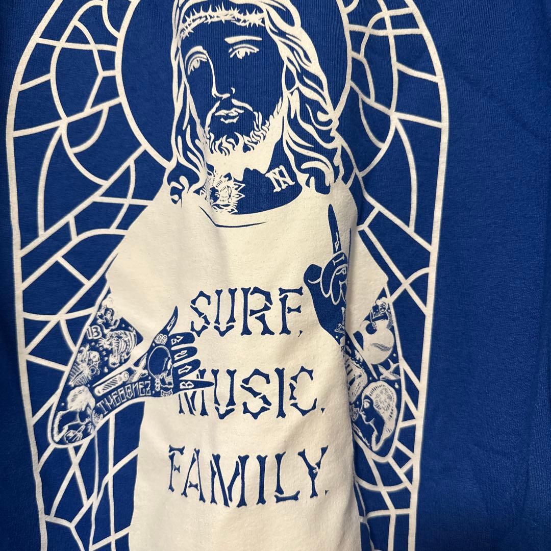 THEBONEZ青色フード付きスウェットLサイズ - メルカリ