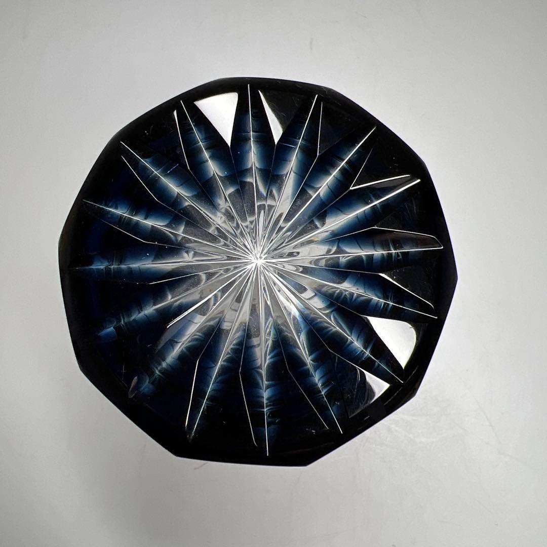 薩摩切子 島津磯斉 色被せ切子ガラス タンブラー 共箱 東Y7-1205☆2F