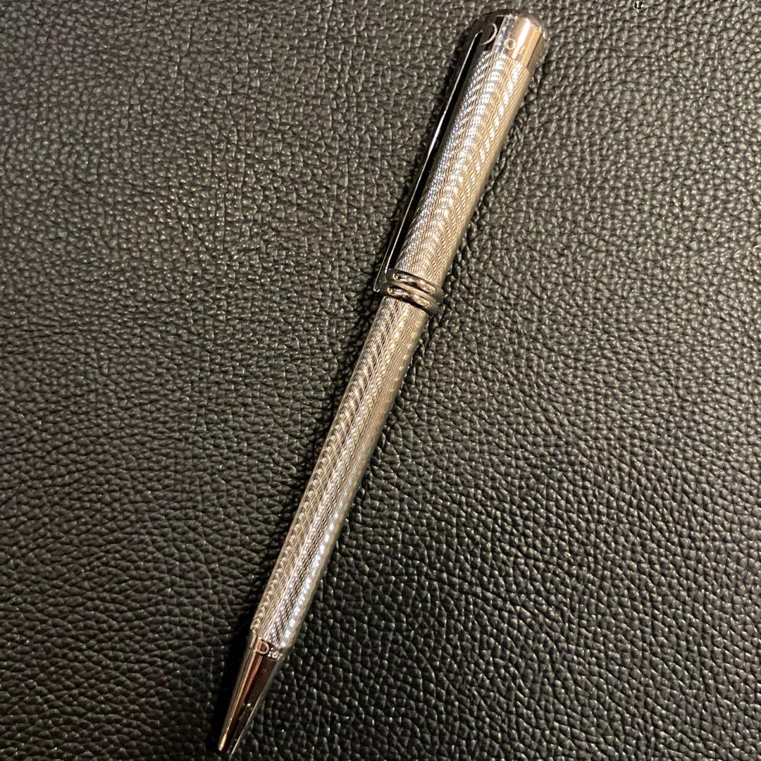 Dior シルバーボールペン ロゴ入り　ショッパー　保存袋付き