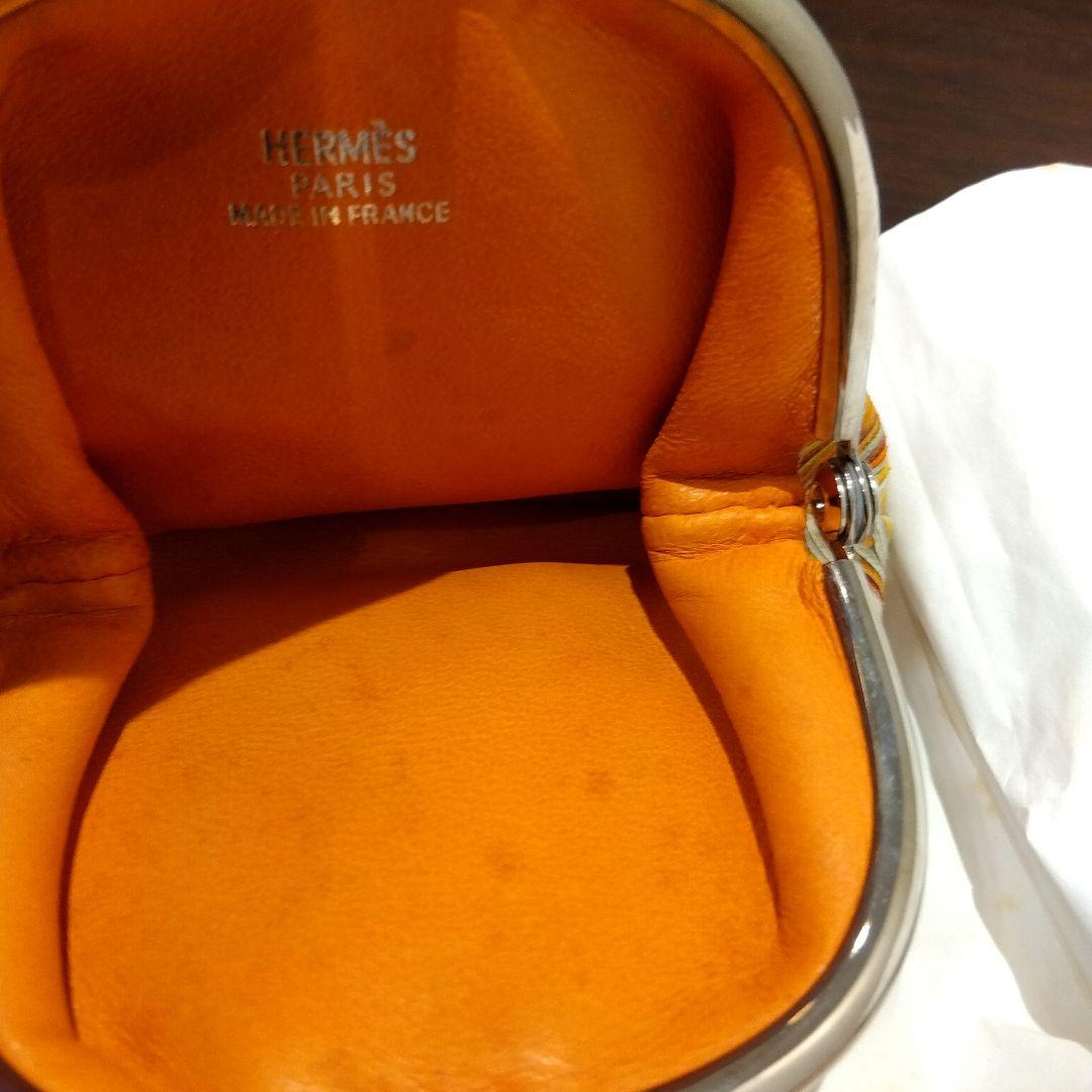 未使用 希少HERMÈS エルメス ヴィブラート がま口ケース 小銭入れ