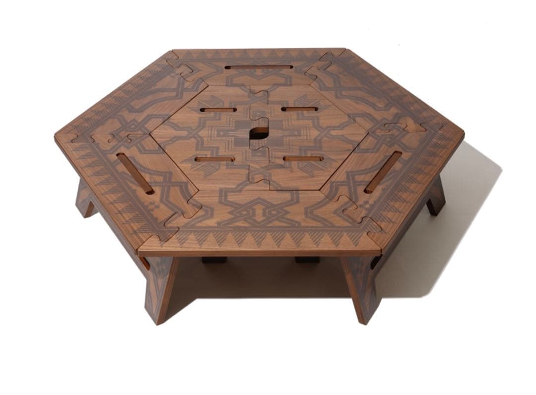 The Arth ×oldmountain]柄兄弟 六角テーブルヘキサテーブル terraeagle.com