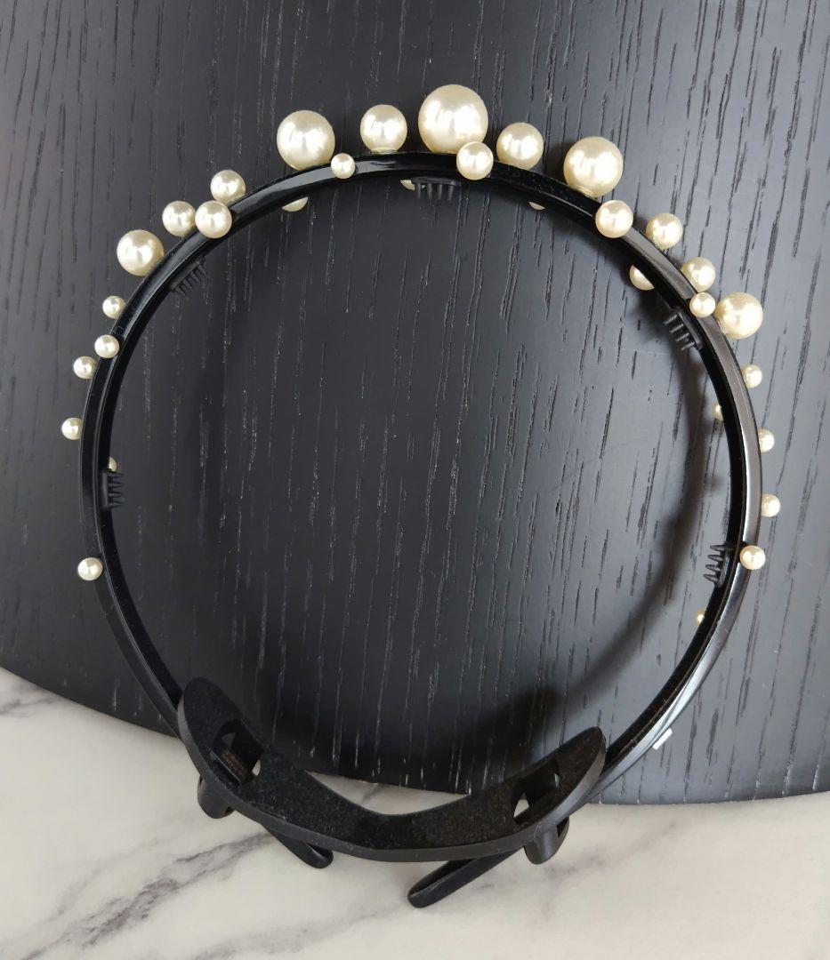 アレクサンドルドゥパリ　激レア　パール　ブラック　カチューシャ